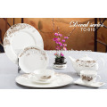 Alta qualidade fine bone china atacado decalque jantar set jantares conjuntos